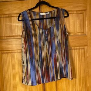Liz Claiborne sheer sleeveless top (M)